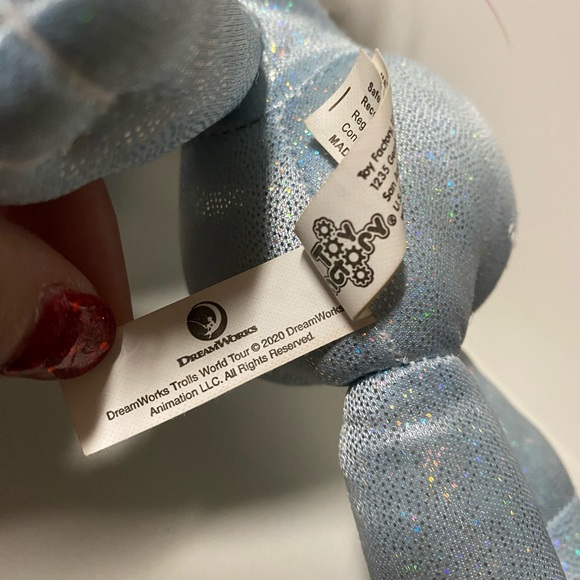 Trolls World Tour Guy Diamond Plush Dreamworks Naked Glitter Troll Stuffed Toy - Picture 10 of 10